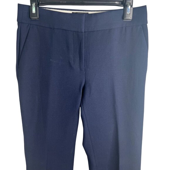 J.Crew Edie Navy Perfecting Pockets Slim Trouser Pants Womens Size 4 - Picture 7 of 16